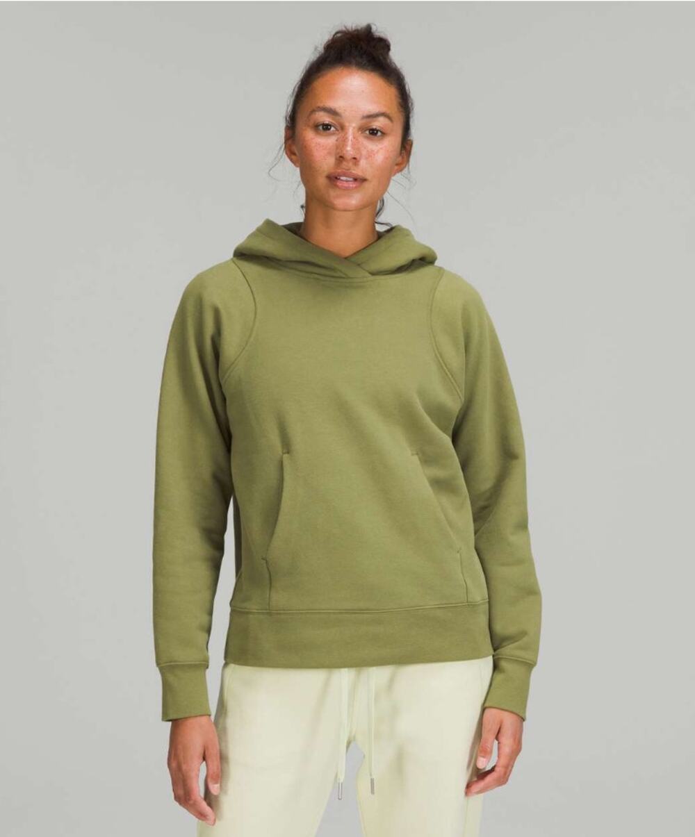 Lululemon Loungeful Hoodie Bronze Green Women's Size 8